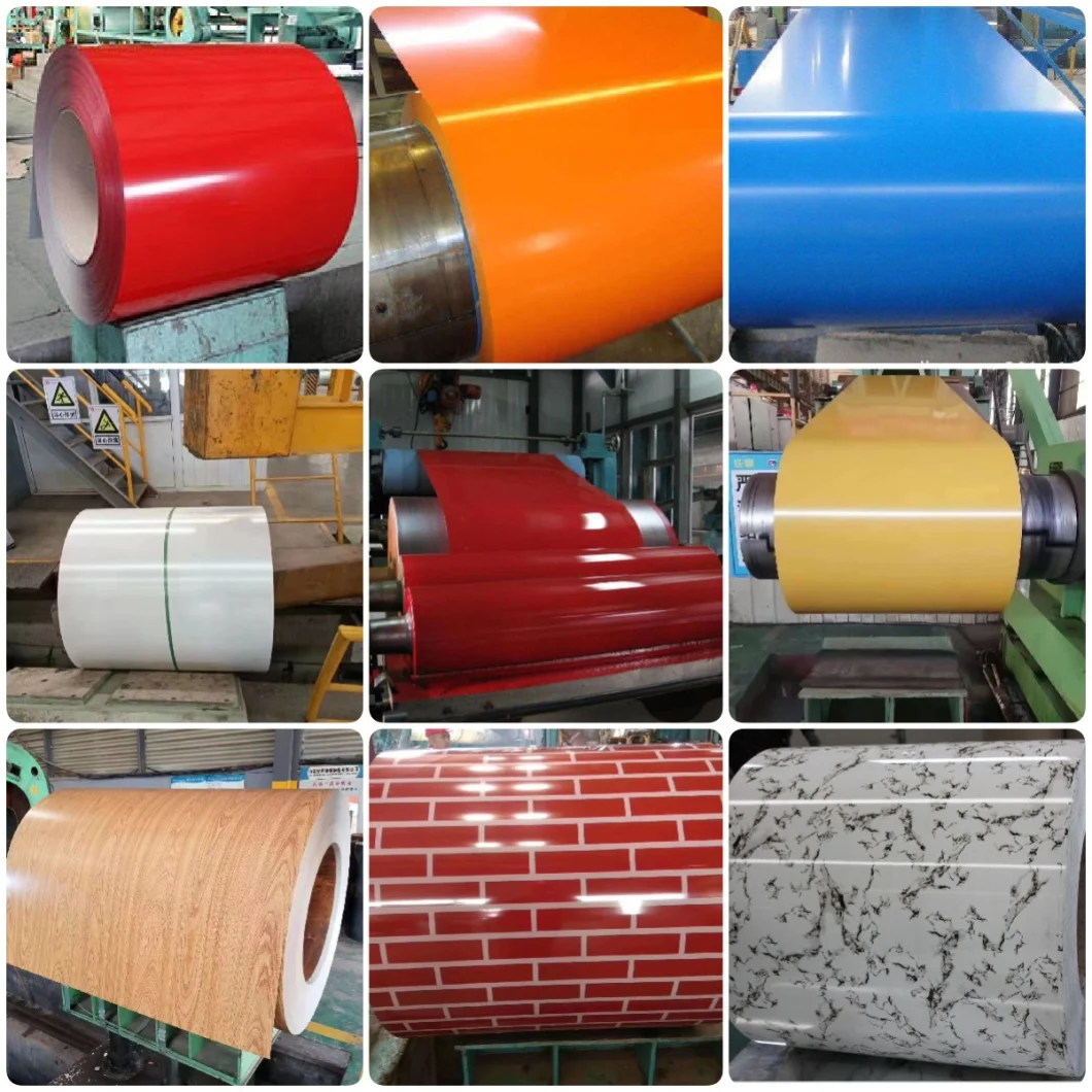 Prepainted Gi Steel Coil / PPGI / PPGL Color Coated Galvanized Steel Sheet in Coil Wood PPGI Plain Sheet/PPGI Steel Coils From Boxing