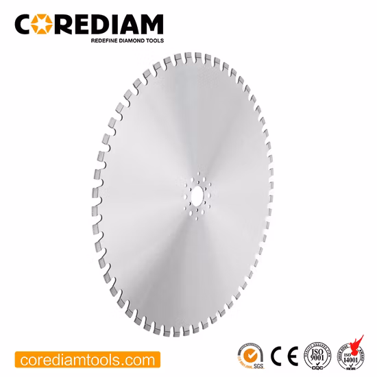 Laser Welded Diamond Wall Saw Blades for Concrete / Reinforced Concrete