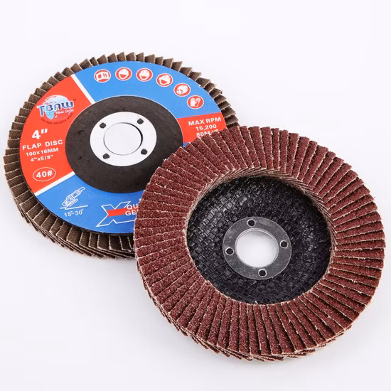 중국 100X16mm 연삭 플랩 디스크 제조업체